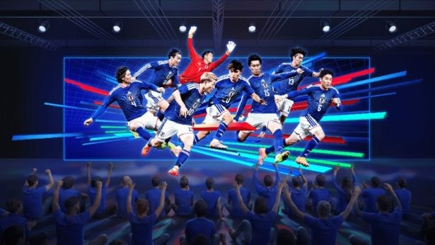 3階に設置された目玉の3D-LEDシアター(有料)。サッカー日本代表「SAMURAI BLUE」の歩みと熱狂、そしてJI BLUEによるパフォーマンスを迫力ある3D映像で体感できる