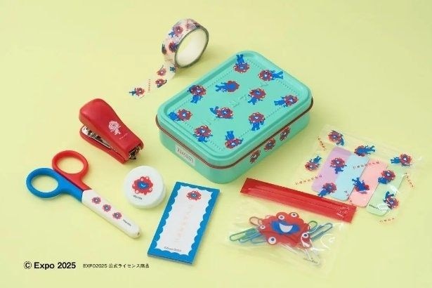 「マイドオオキニ缶」とコラボしたミャクミャクデザインの文具缶がかわいい！