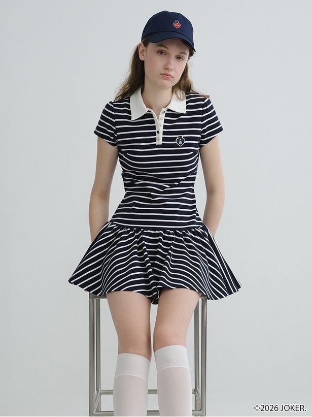 「ポロカットミニワンピース(ネイビー)」(1万5950円)