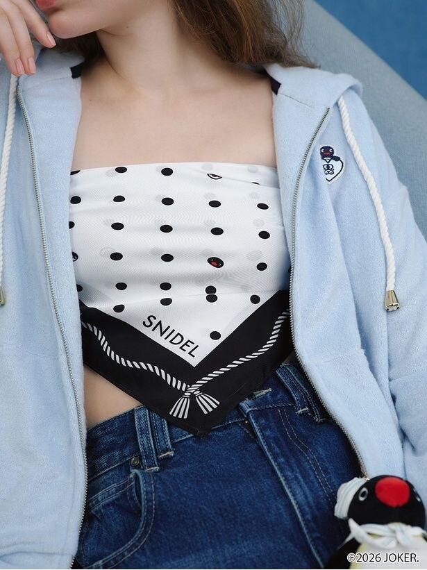 「パイルパーカー(サックス)」(1万4300円)