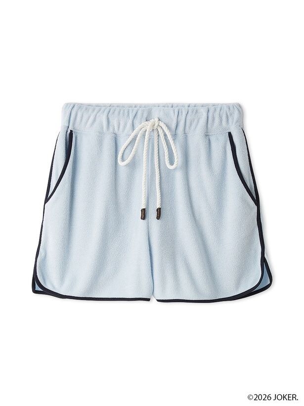 「パイルショートパンツ(サックス)」(9900円)