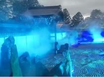 ニューロミュージック坐禅って何!?京都の禅寺「東福寺」の雲海立ち込める夜間参拝で、光と音に包まれる新しい座禅を体験！
