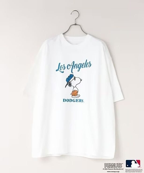 「MLB*PEANUTS ピグメントTSS(ドジャース)」(5990円)