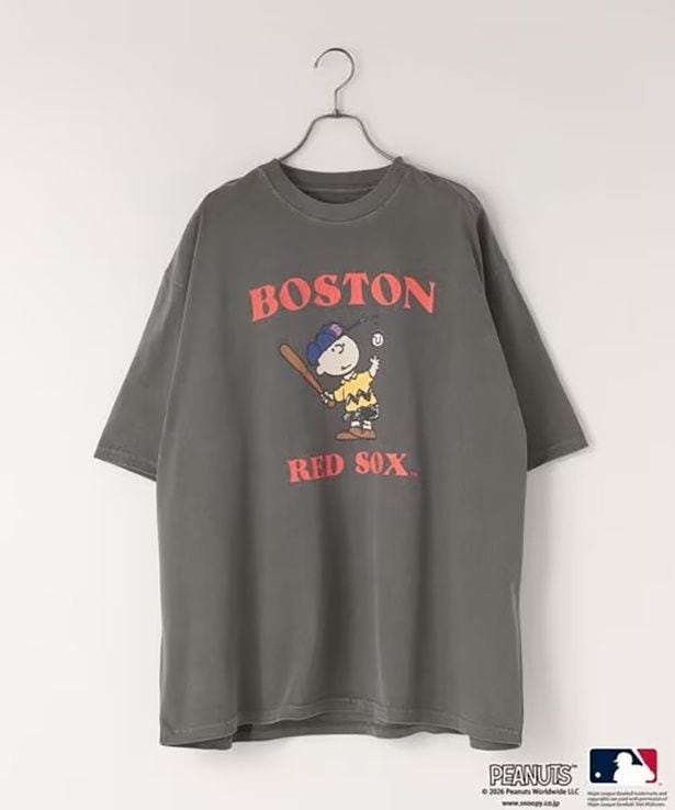 「MLB*PEANUTS ピグメントTSS(レッドソックス)」(5990円)