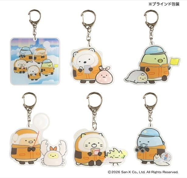 すみっコぐらしシリーズ アクリルキーホルダー(各1200円)