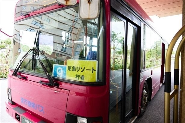 宮古協栄バスもアメックスのタッチ決済で乗車できる