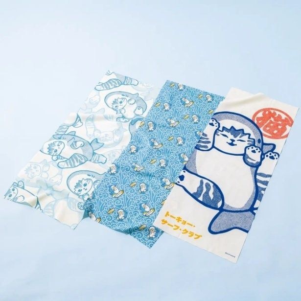 「手ぬぐい 3種」(各1320円)