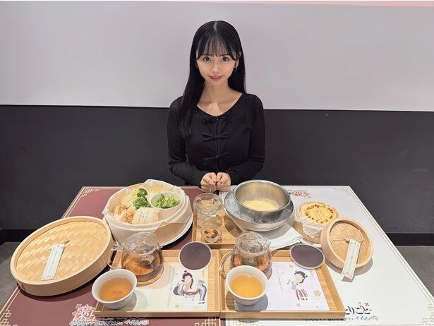 『薬屋のひとりごと』の世界観を彷彿させるメニューたち。壮観です