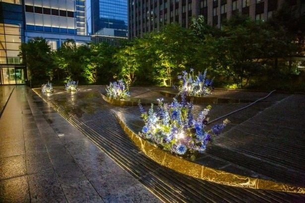 ブルー1色でまとめられた涼感あふれるCrystal Scape