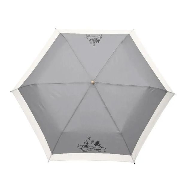 「晴雨兼用折たたみ傘(無地切継)グレー」(3300円)