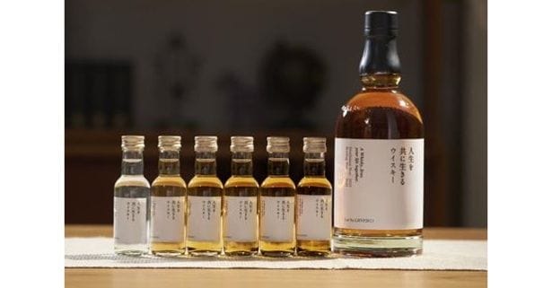 【写真】20年の熟成過程をミニボトル6本、700ミリボトル1本で届ける