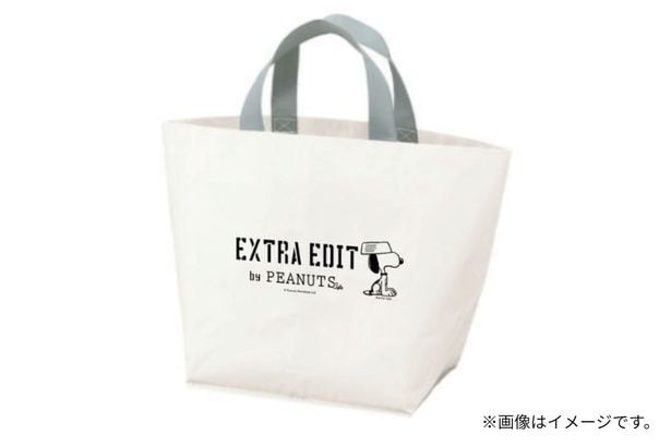 期間中、EXTRA EDITアイテムを1点以上かつ1万1000円以上購入するともらえるオリジナルトートバッグ