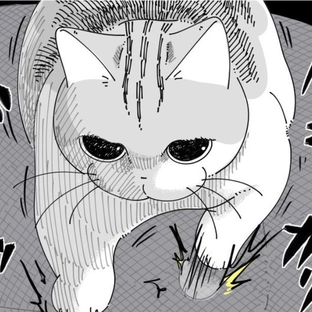 【ネコ漫画】飼い主の椅子でツメ研ぎする愛猫!?その姿に「まさに爪研ぎ職人」などの共感コメント多数