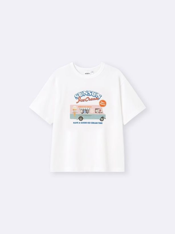 「グラフィックT パペットスンスン(オフホワイト)」(1490円)