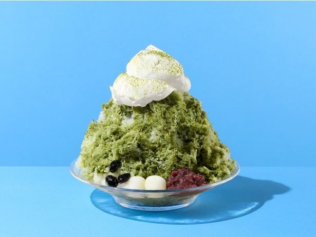 「宇治金時」(979円)。宇治抹茶シロップ&ミルクシロップ付き