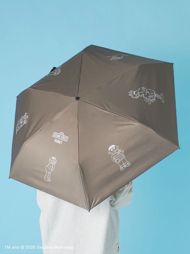 「【SESAME STREET MARKET×PROTECT U】晴雨兼用折り畳み日傘」(4620円)