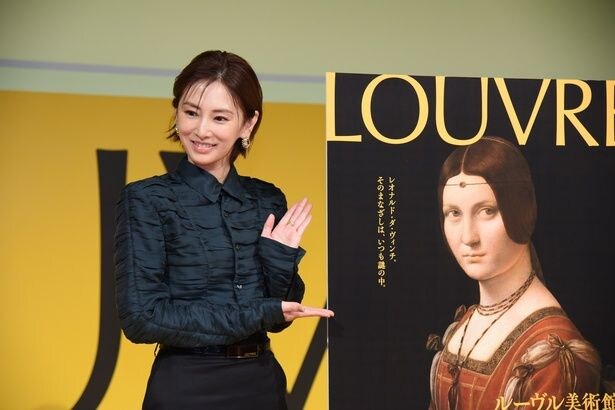 「ルーヴル美術館展　ルネサンス」では音声ガイドも務める北川景子さん