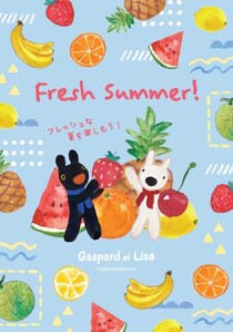 西宮阪急で「リサとガスパール」夏のポップアップ「Fresh Summer!」開催！フルーツ柄グッズや25周年記念のマグネット、撮影会も
