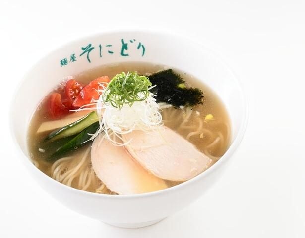 「冷やし煮干し白醤油らーめん」(1200円)