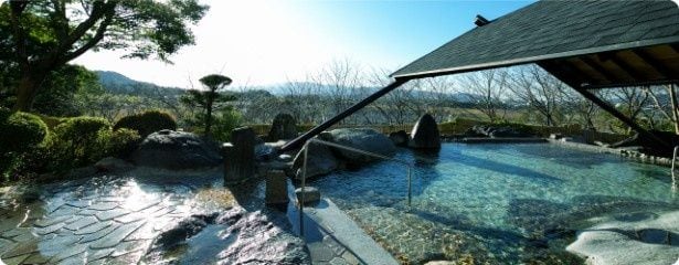 和風大浴場の露天