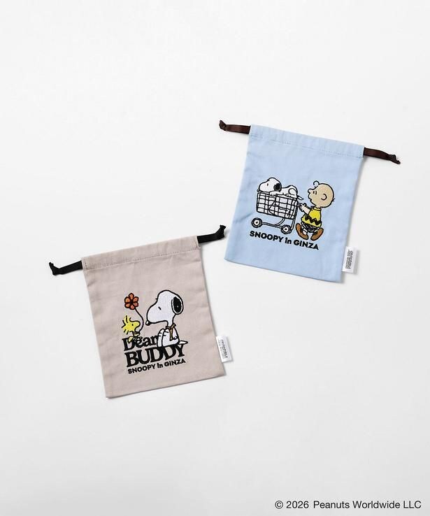 「刺しゅう入り巾着」(2200円・全2種)