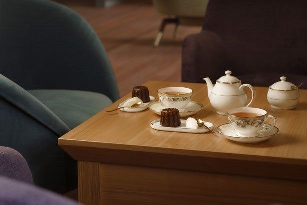 到着後のウェルカムアクティビティ「茜のティーサロン」