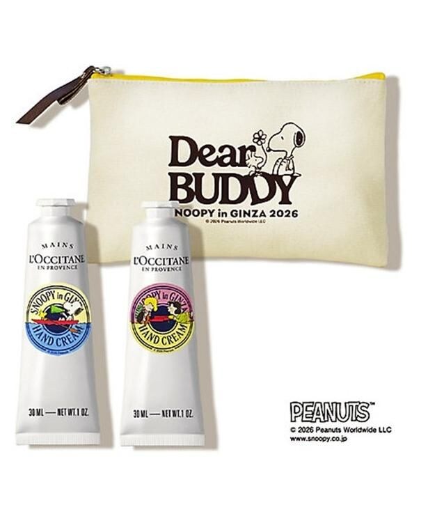 <ロクシタン>「SNOOPY ベストセラーキット GINZA 2026 デュオ」(5280円)