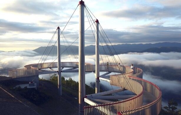 リゾナーレトマム(北海道)の展望スポット「Cloud walk」
