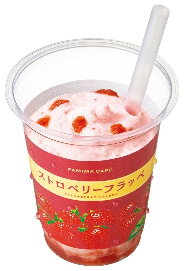 「ストロベリーフラッペ」(380円)。7月7日(火)発売。いちごのみずみずしさと果実感を存分に楽しめる