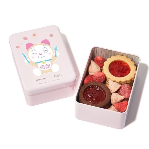 ICHIBIKO「ドラミのいちごのジャムクッキー缶」(3240円)