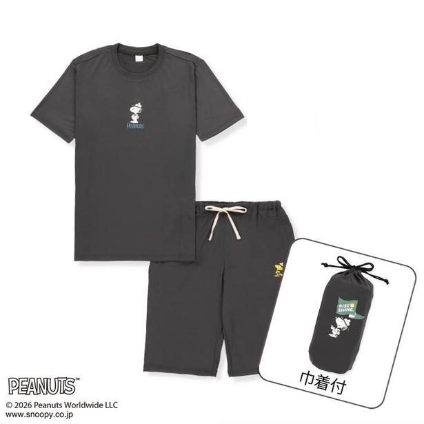 しまむらにスヌーピーデザインの接触冷感Tシャツが登場!大きいサイズ3L・4Lで1199円、ほかに巾着付き「旅する部屋着」も