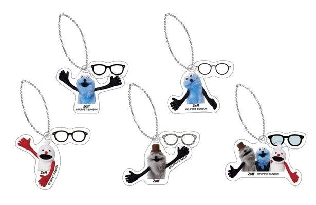 Web限定「トレーディングアクリルキーホルダー Zoffオリジナルデザインコンプリートセット」(全5種/2500円)