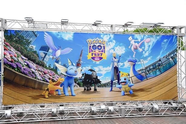 会場内のいたるところで、ポケモンたちがデザインされたフォトスポットが展開