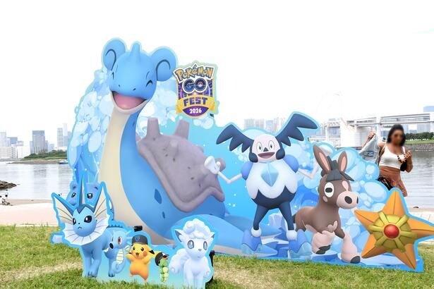会場内のいたるところで、ポケモンたちがデザインされたフォトスポットが展開
