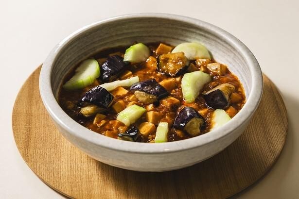 ナーベラー(ヘチマ)と茄子入り麻婆豆腐