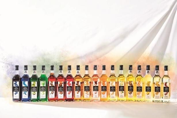 18種類の「1883メゾンルータン」シロップで作る“MY酎ハイ”がアルコール飲み放題に登場