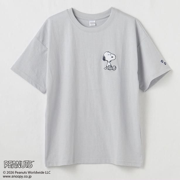 「レディース 半袖Tシャツ サガラ刺しゅう(サックス)」(1089円)