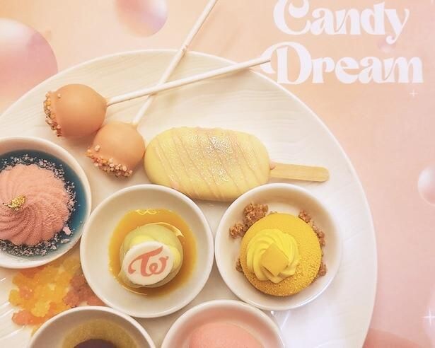 今回のアフタヌーンブッフェはライトスティック「CANDYBONG」から着想を得たそう