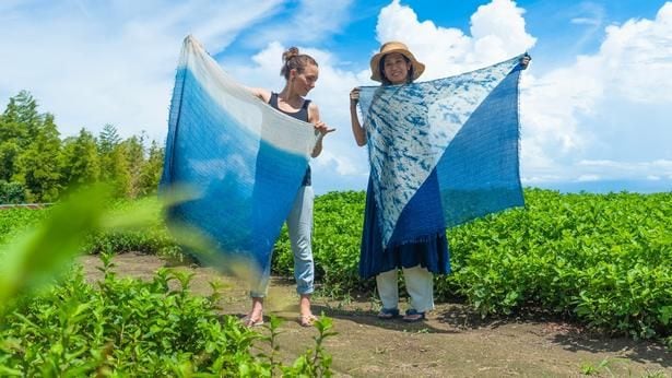 発酵天然藍による、本格藍染め体験。ハンカチ・ストール・バッグを、オリジナルの藍に染めよう