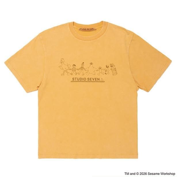「SESAME STREET meets STUDIO SEVEN Colorful Tee(Yellow)」(9900円)