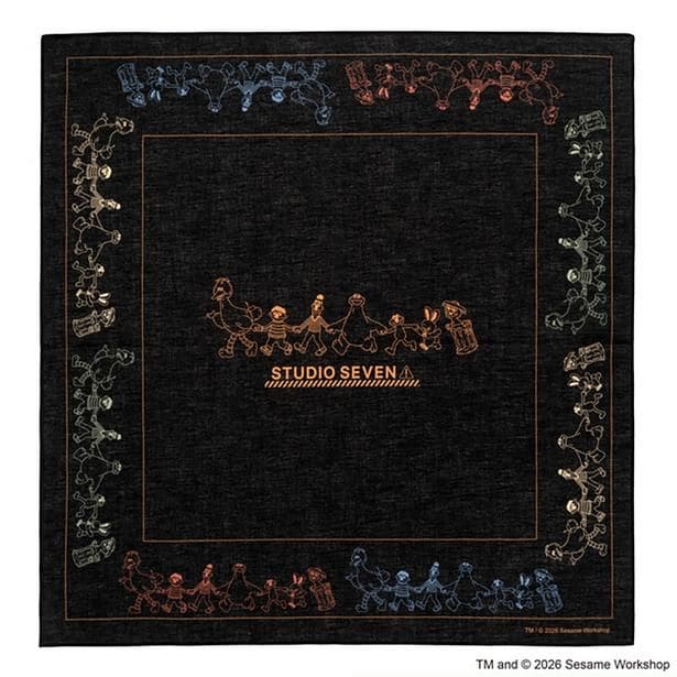「SESAME STREET meets STUDIO SEVEN Bandana(Black)」(3300円)