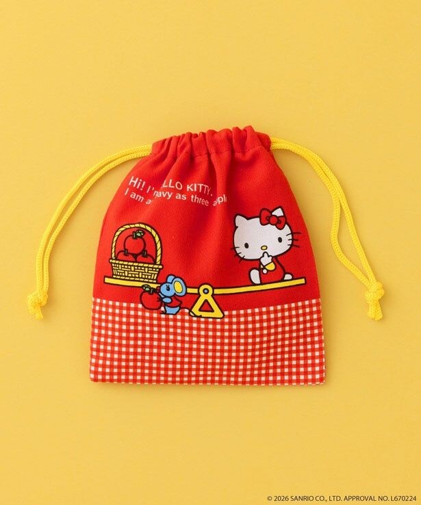 「巾着ポーチ」(330円)