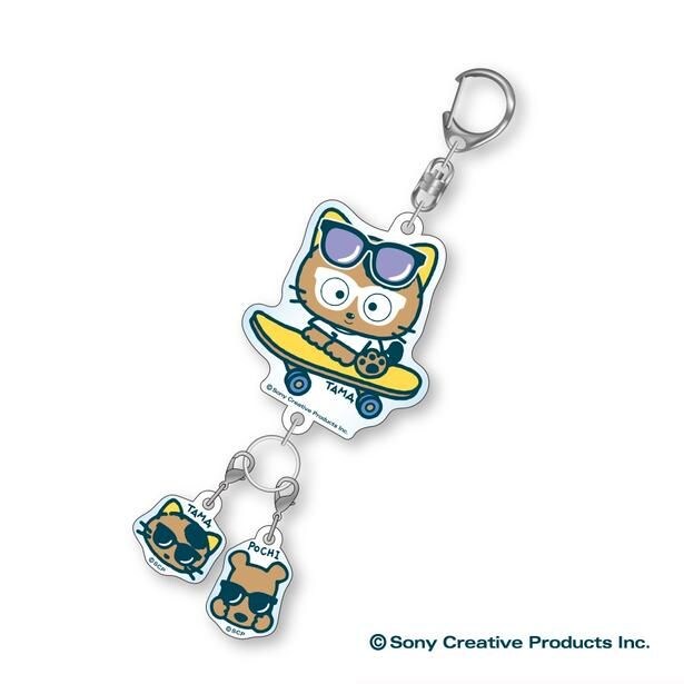 「チャーム付きカスタムアクリルキーホルダー」(1320円)