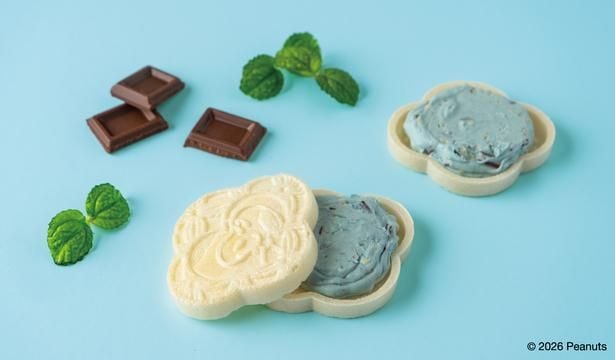 定番チョコレートもなかにチョコミントフレーバーが登場!