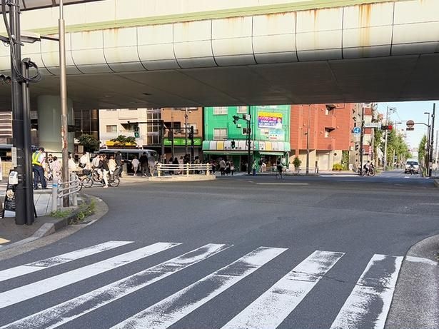 17時頃のJR金町駅、京成金町駅からのルート※2025年開催時