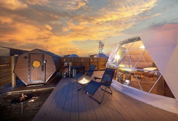 2026年2月にオープンした日本最大級のグランピングエリア「GRAX OCEAN VILLAGE」
