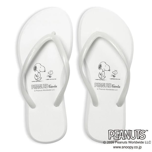 「PEANUTS TRPNビーチサンダル(ホワイト)」(799円)