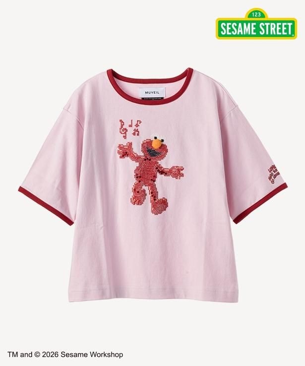 「セサミストリートコラボ エルモ Tシャツ(pink)」(3万5200円)