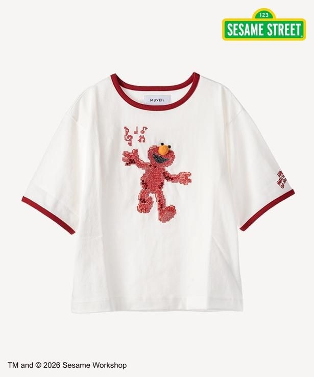「セサミストリートコラボ エルモ Tシャツ(white)」(3万5200円)