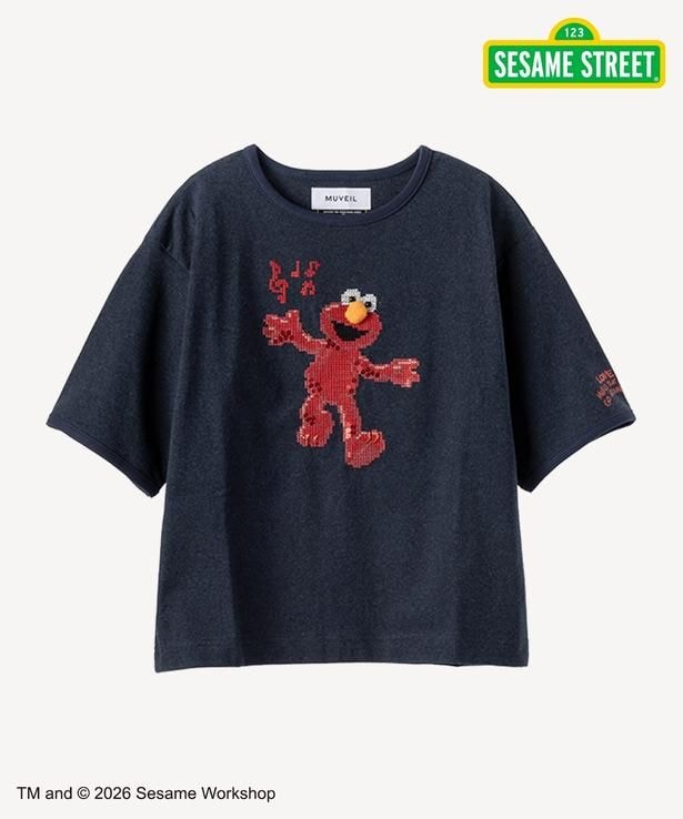 「セサミストリートコラボ エルモ Tシャツ(navy)」(3万5200円)